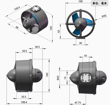 M080 推进器 CAD 模组