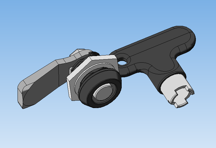 安装电气机柜的简易锁