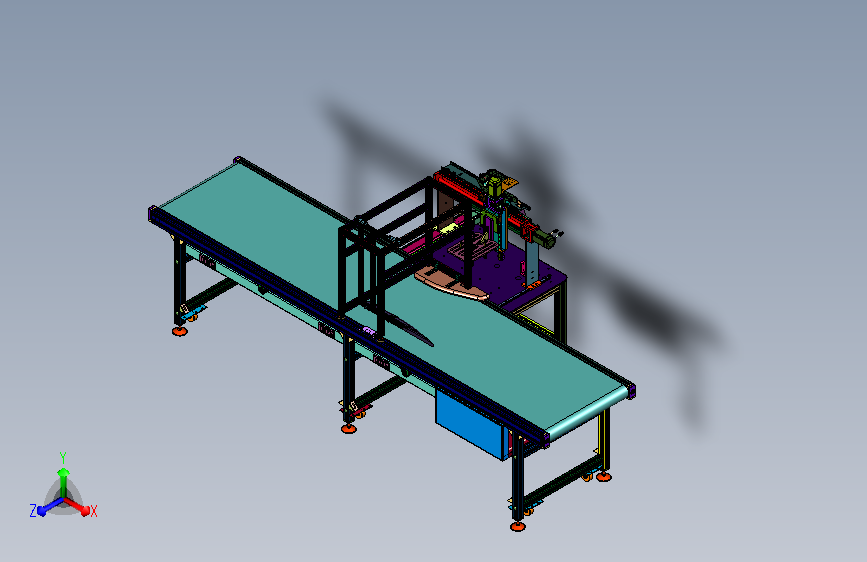 滑移架体检重扫描机具
