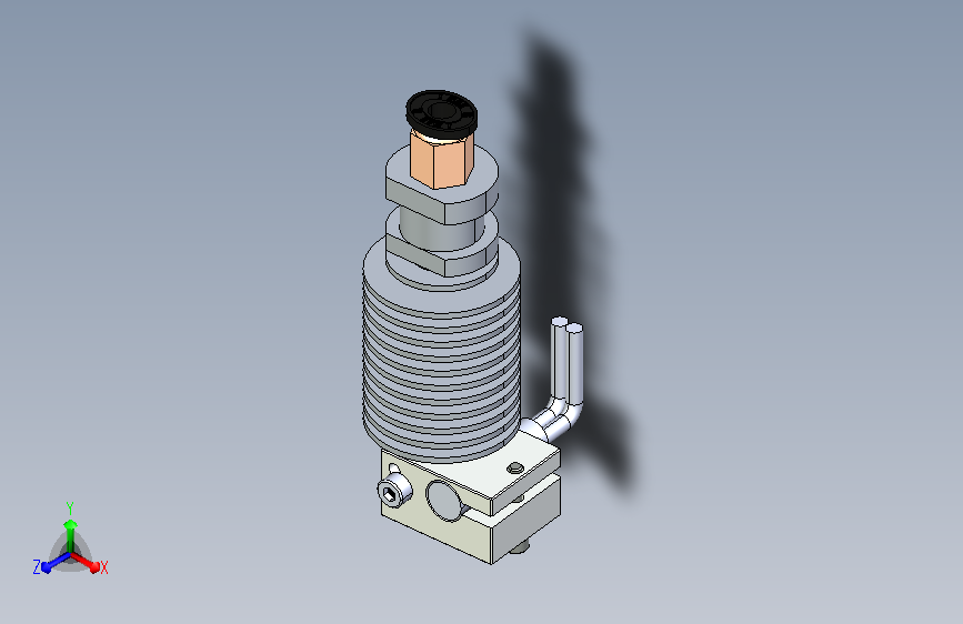 E3D V6热端的喷嘴组件-带推入式快插接头