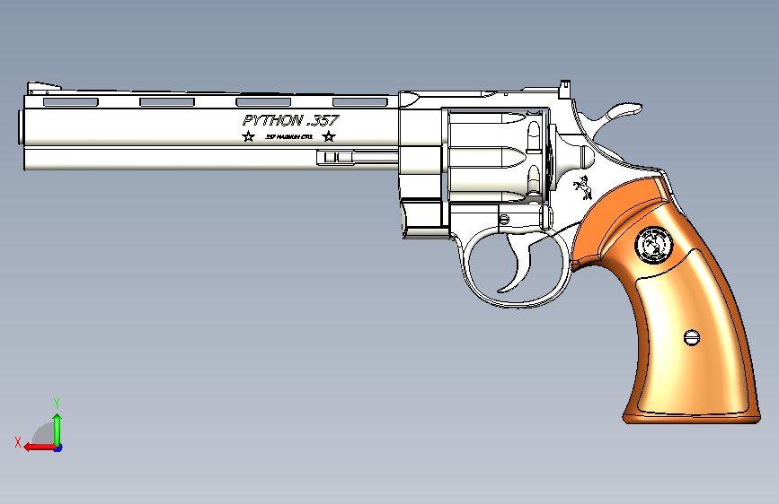 蟒蛇.357 背面视图
