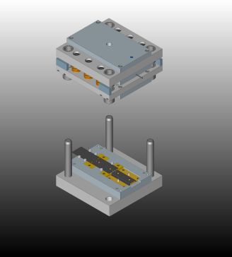 A0017049-DIN 4 轨道的渐进式模具