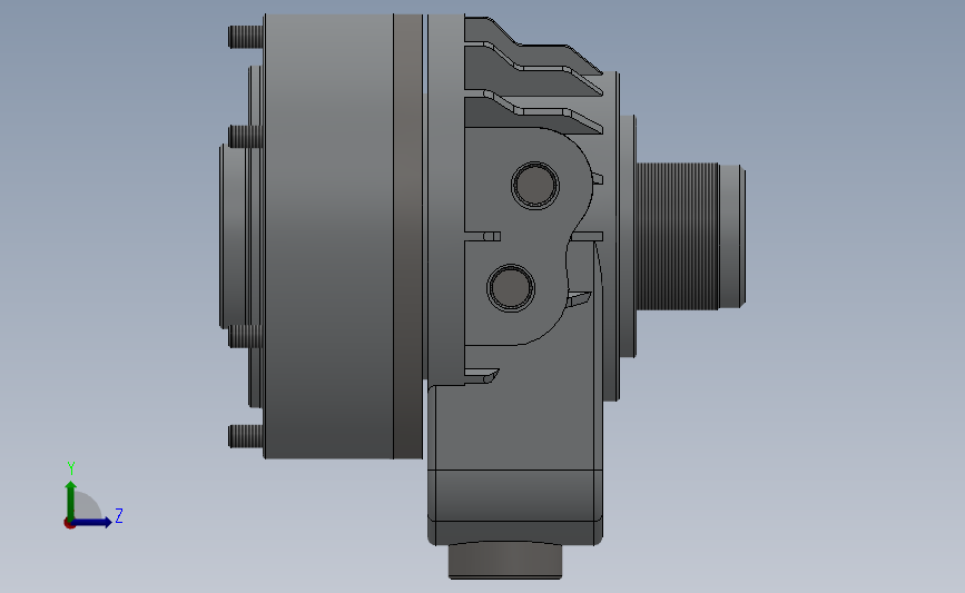 TK超短中空回转油压缸（一）[TK-C643]_SOLIDWORKS 2018_模型图纸下载 – 懒石网