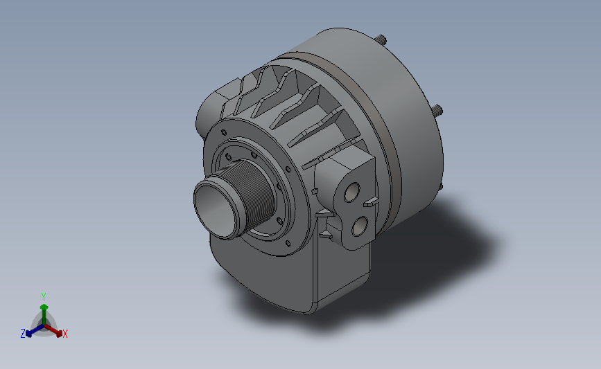 TK超短中空回转油压缸（一）[TK-C643]_SOLIDWORKS 2018_模型图纸下载 – 懒石网