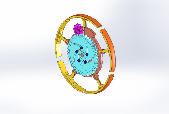 齿轮圆形伸缩机构=1381171=30+SW+STP