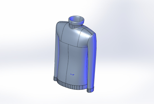 长袖高领衣服建模模型=393056=25+SW+STP+UG