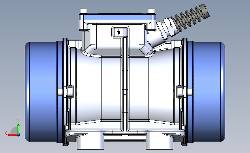KBM-6-2型振动电机 背面视图
