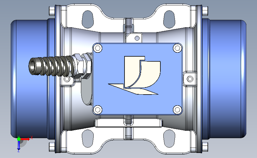 KBM-6-2型振动电机 俯视图
