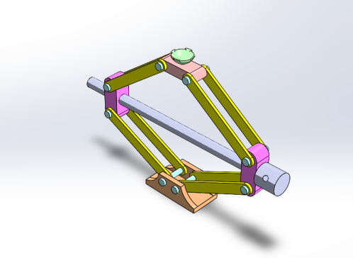 Car kack汽车千斤顶简易结构3D图纸 Solidworks设计