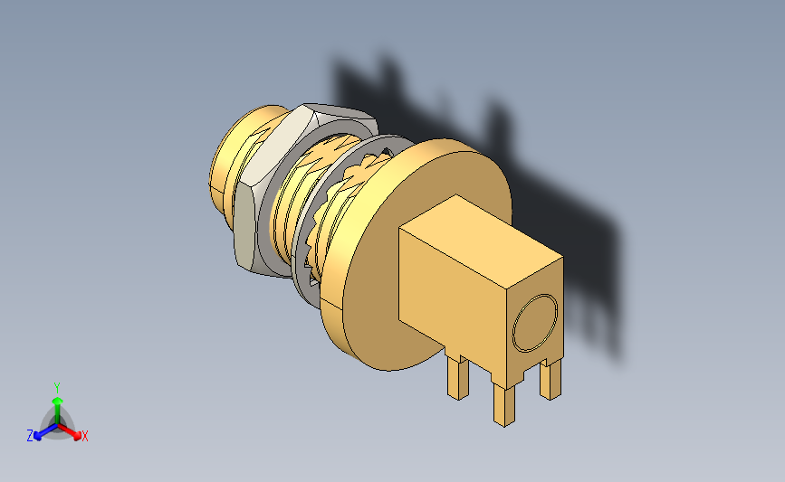 TNC隔板直角PCB同轴连接器