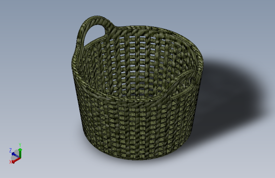 用SolidWorks设计的篮筐