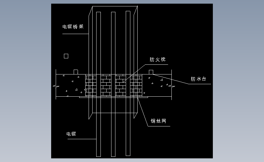 3.9.6电缆桥架穿楼板防火安装