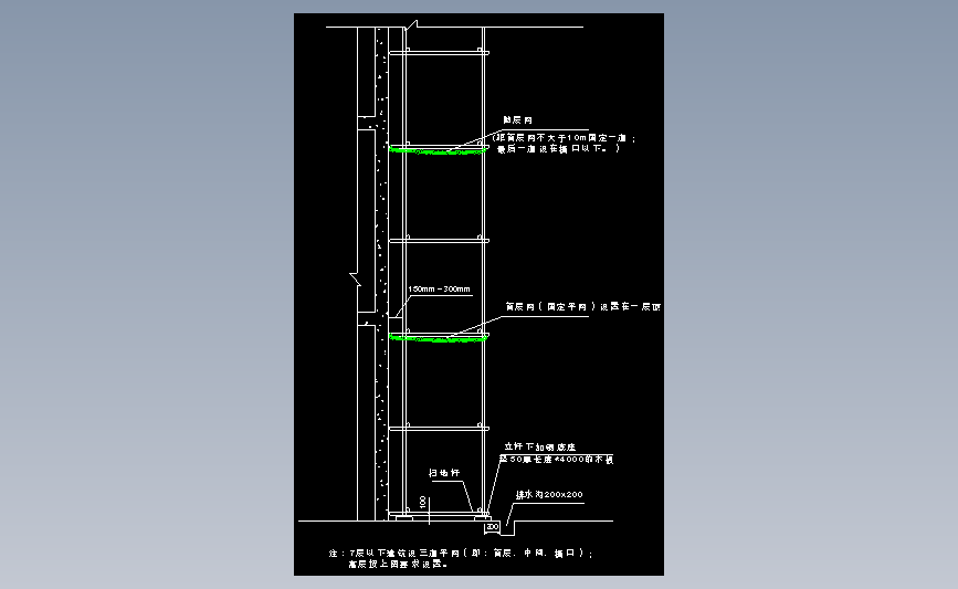 4.29脚手架内平网设置图