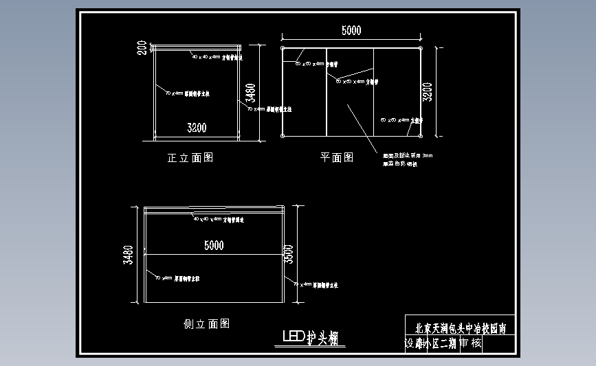 LED护头棚