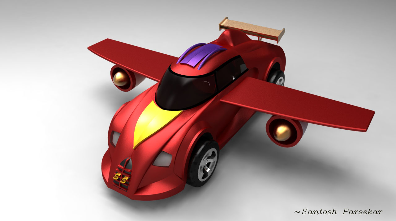 Futuristic飞行汽车