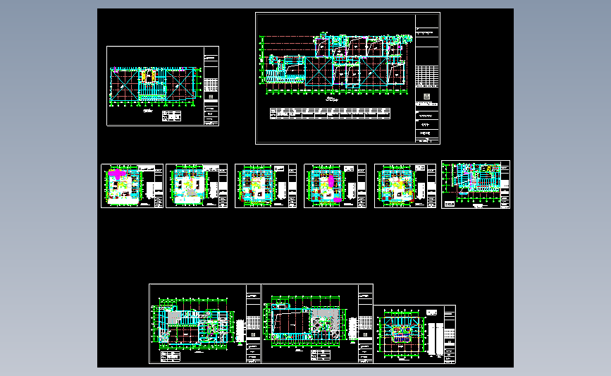 高支模立杆平面定位图