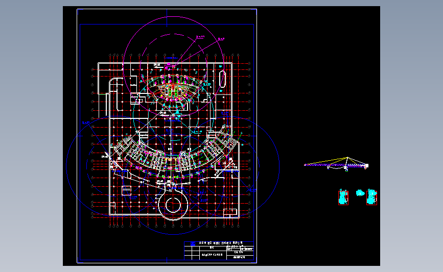 塔吊与结构通道施工图