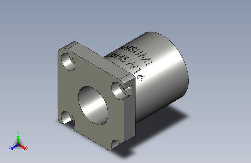 LBHSW16米思米宽幅型微型直线导轨标准滑块规格轨道宽度16mm