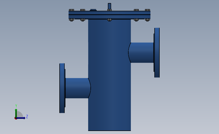 SB34、SB36型高低篮式过滤器[SB34-DN50]_SOLIDWORKS 2018_模型图纸下载 – 懒石网