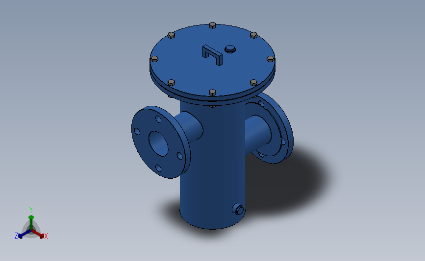 SB34、SB36型高低篮式过滤器[SB34-DN50]_SOLIDWORKS 2018_模型图纸下载 – 懒石网