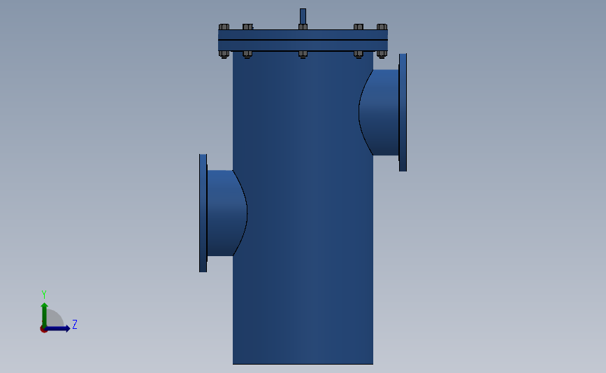 SB34、SB36型高低篮式过滤器[SB34-DN250]_SOLIDWORKS 2018_模型图纸下载 – 懒石网