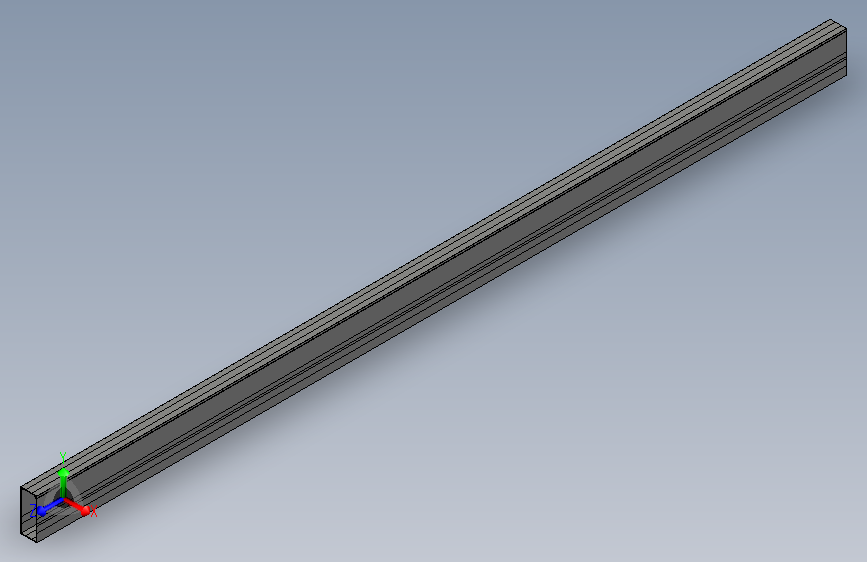 线槽3D模型ZIK03-H100-W40