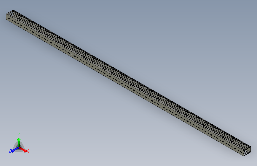 线槽3D模型ZIK05-H60-W40