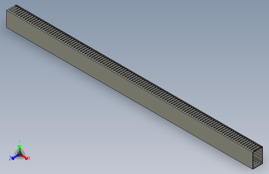 线槽3D模型ZIK05-H80-W120