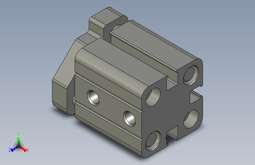 TACQ12X10带导杆超薄气动气缸缸径12mm行程10mm