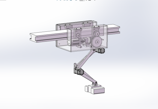 变电站轨道巡检机器人结构设计挂轨式【带三维SW+CAD+说明书】