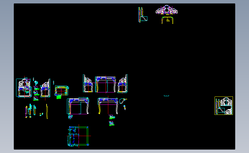 嵌玉花卉纹扶手椅子