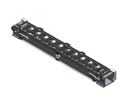 H0000868-超长同步带环形治具回流机构+SW+STP