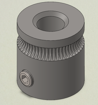 A0017704-Kingroon MK7 挤出机驱动齿轮 13x12mm (5mm 轴孔,不锈钢)