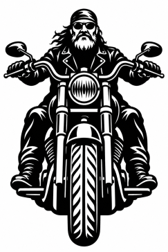 A0017738-骑手激光切割图案 Biker DXF