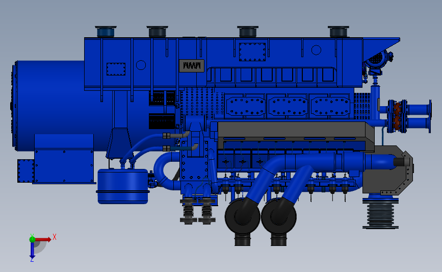 MWM发电机_SOLIDWORKS 2014_模型图纸下载 – 懒石网