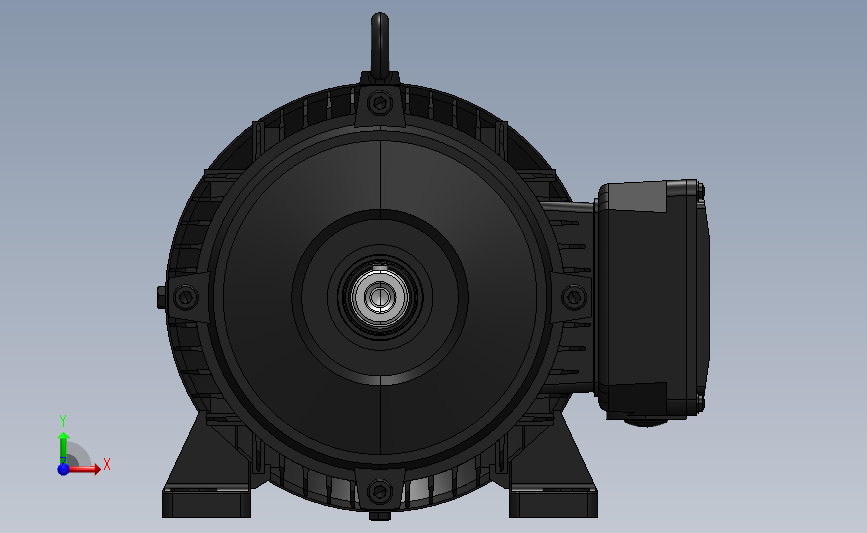 Y112机架4kW液压泵专业电机_SOLIDWORKS 2020_模型图纸下载 – 懒石网