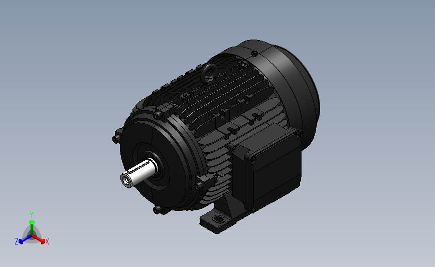 Y112机架4kW液压泵专业电机_SOLIDWORKS 2020_模型图纸下载 – 懒石网