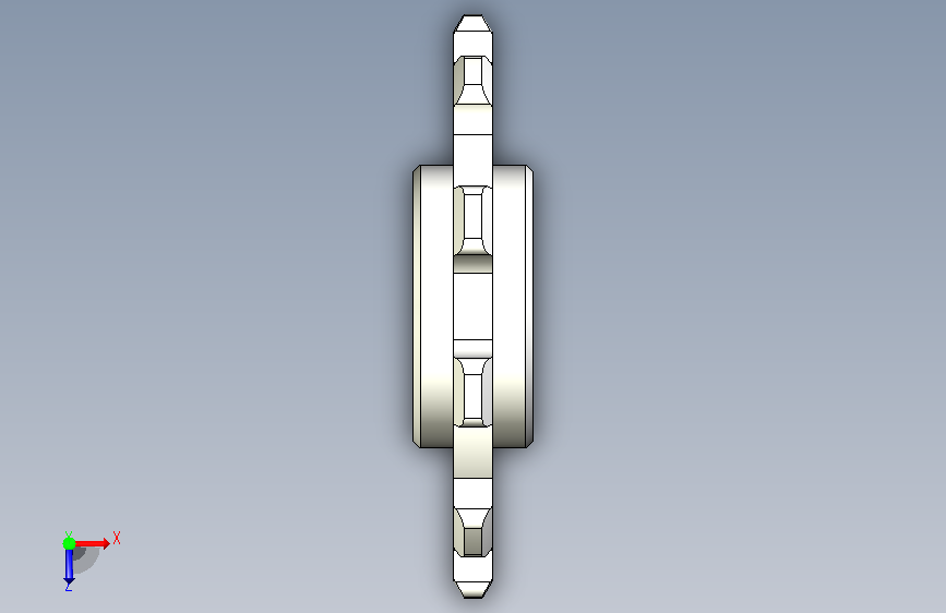 1700龙骨链机加工链轮 俯视图
