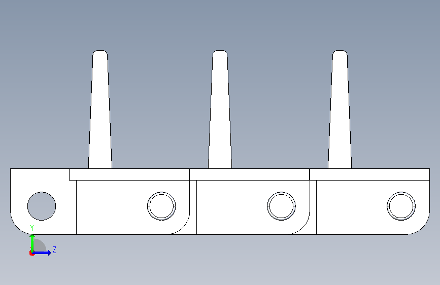 链板挡板_FTC-254DB-H25 左侧视图