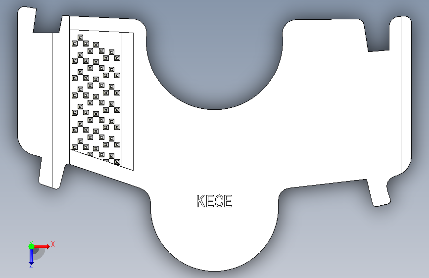 缓存塔龙骨链盖板-2 俯视图