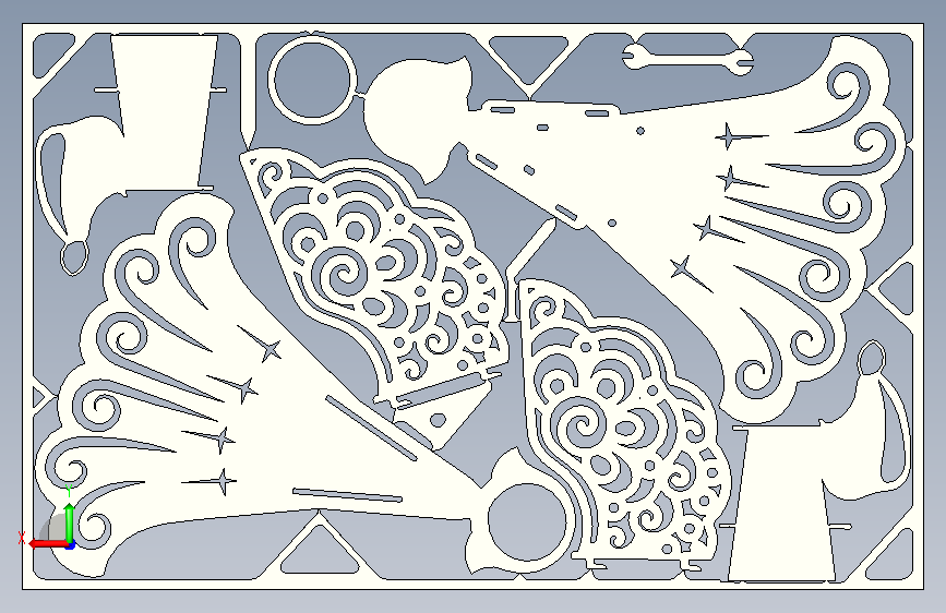 A0017997-圣诞卡片 背面视图