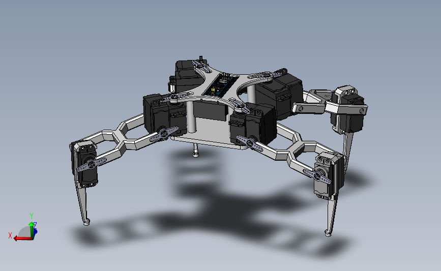 Spider 机器人_SOLIDWORKS 2016_模型图纸下载 – 懒石网