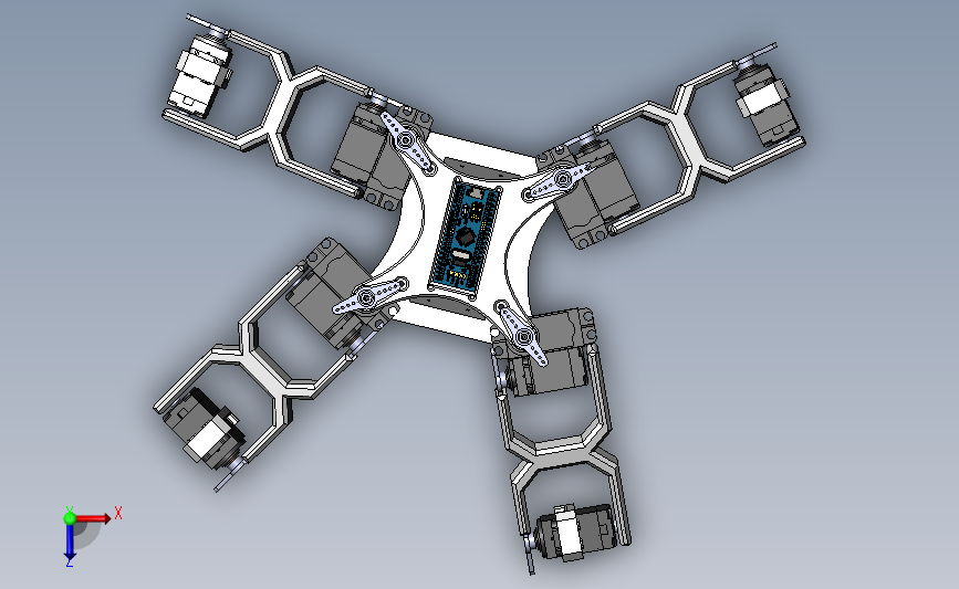 Spider 机器人_SOLIDWORKS 2016_模型图纸下载 – 懒石网