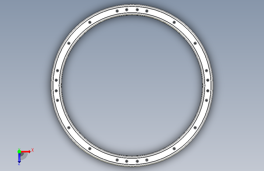 KL系列V型环轨(导轨宽度40mm) 俯视图