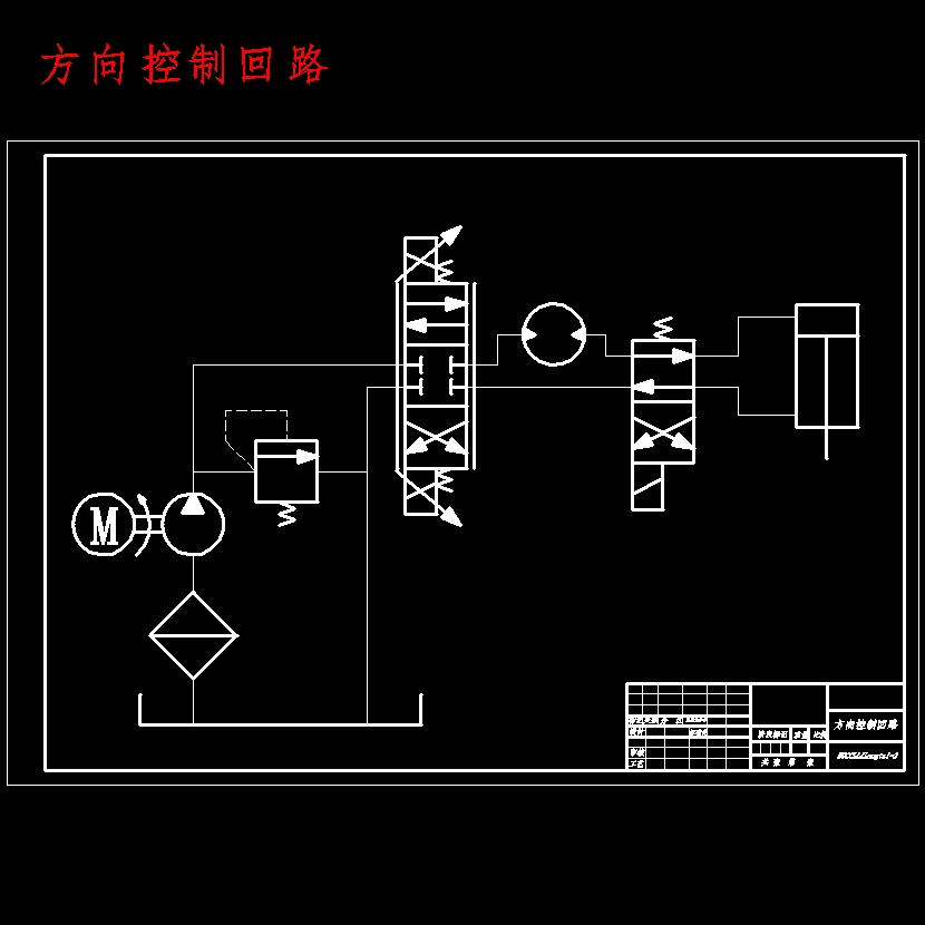 液压式四轮转向系统设计含开题及8张CAD图