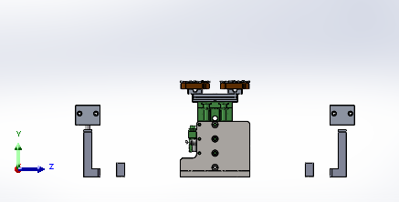 手机贴膜顶升贴合机构 主视图