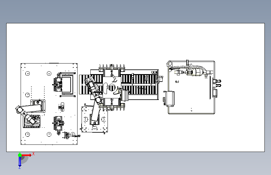 PCB测自动码垛机构_STEP 俯视图