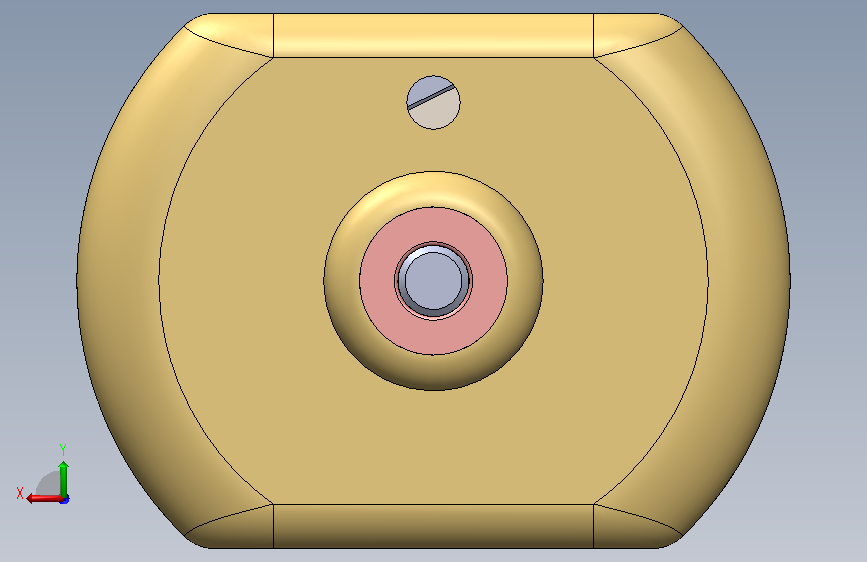 A0018095-直流电机 — 正在进行中的 CAD 设计 背面视图