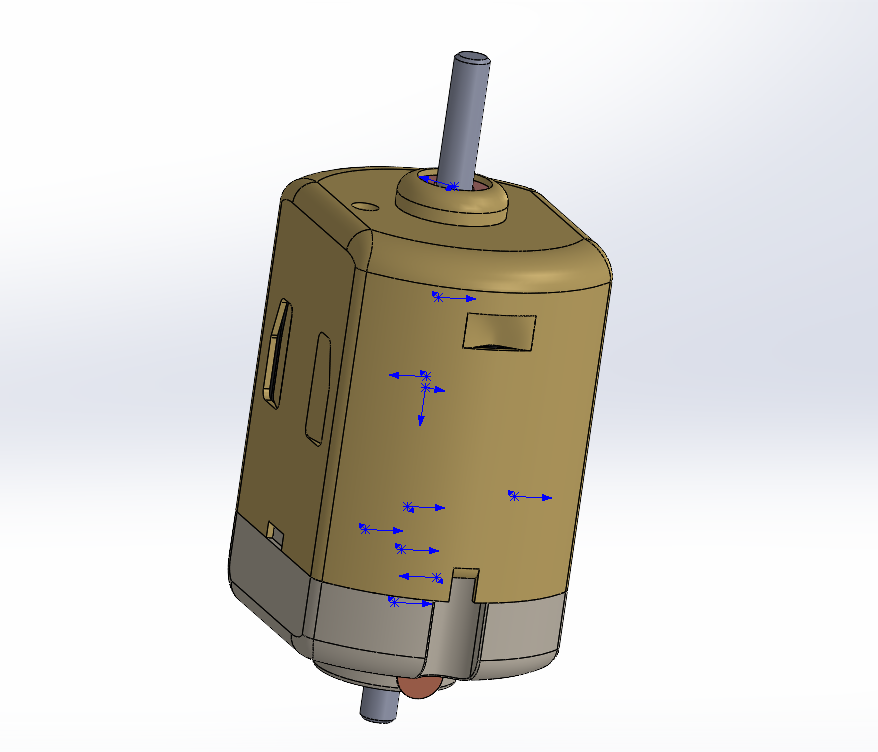A0018095-直流电机 — 正在进行中的 CAD 设计