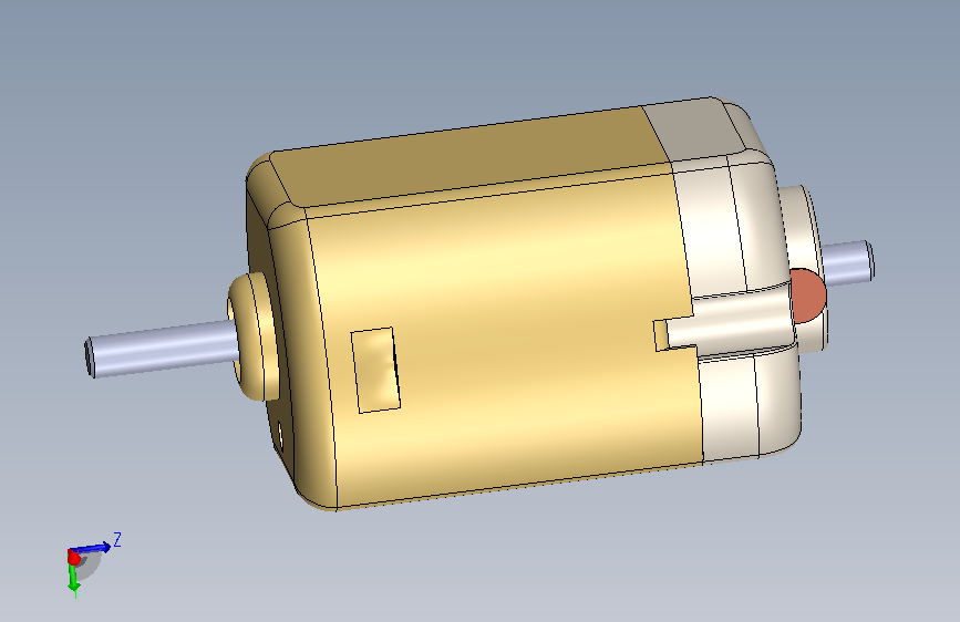 A0018095-直流电机 — 正在进行中的 CAD 设计